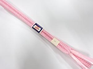 未使用品　正絹　夏手組帯締め